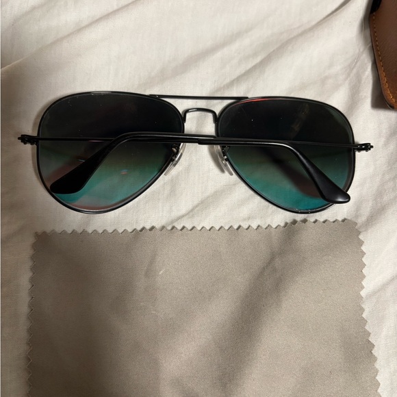 Ray-Ban Red and Black Sunglasses with Brown Case - Picture 4 of 8